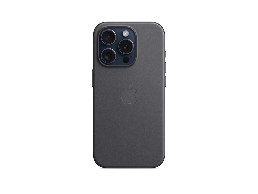Apple iPhone 15 Pro FineWoven Case with MagSafe - Black in Qatar Apple iPhone 15 Pro FineWoven Case with MagSafe - Black in Qatar